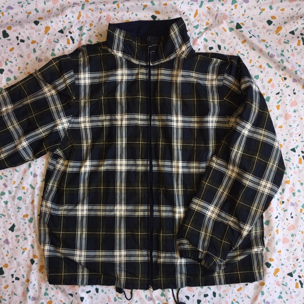 Plaid lightweight jacket